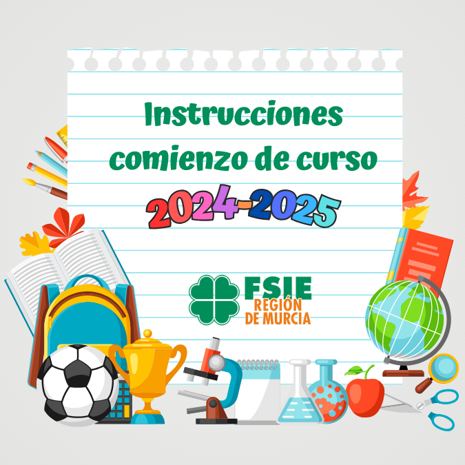 Instrucciones comienzo curso 2024 2025